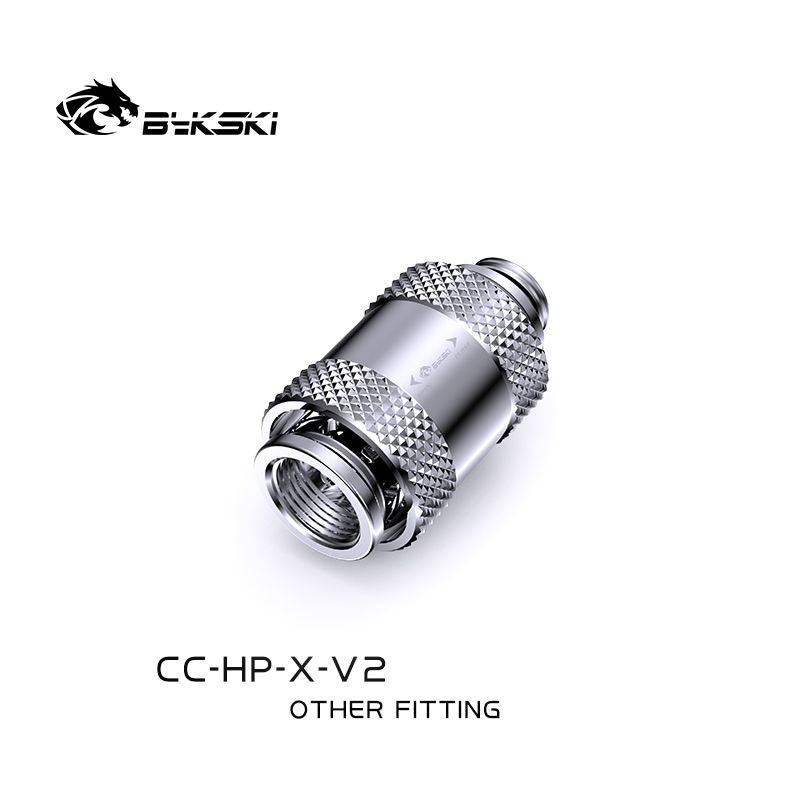 Bykski G1/4 Male to Female Pull Drain Valve Silver