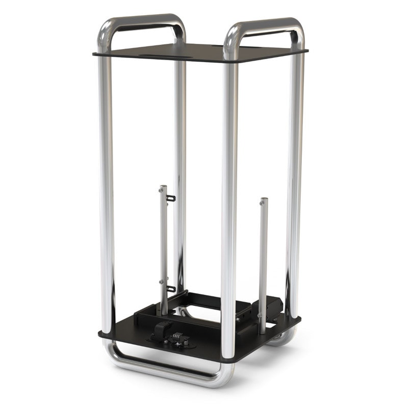 STREACOM DA6 XL VERTICAL OPEN FRAME ITX CASE Chrome | PCパーツ,PC