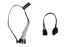 ACool Digital RGB LED y-cable 3-times with JST male connector 30cm - black