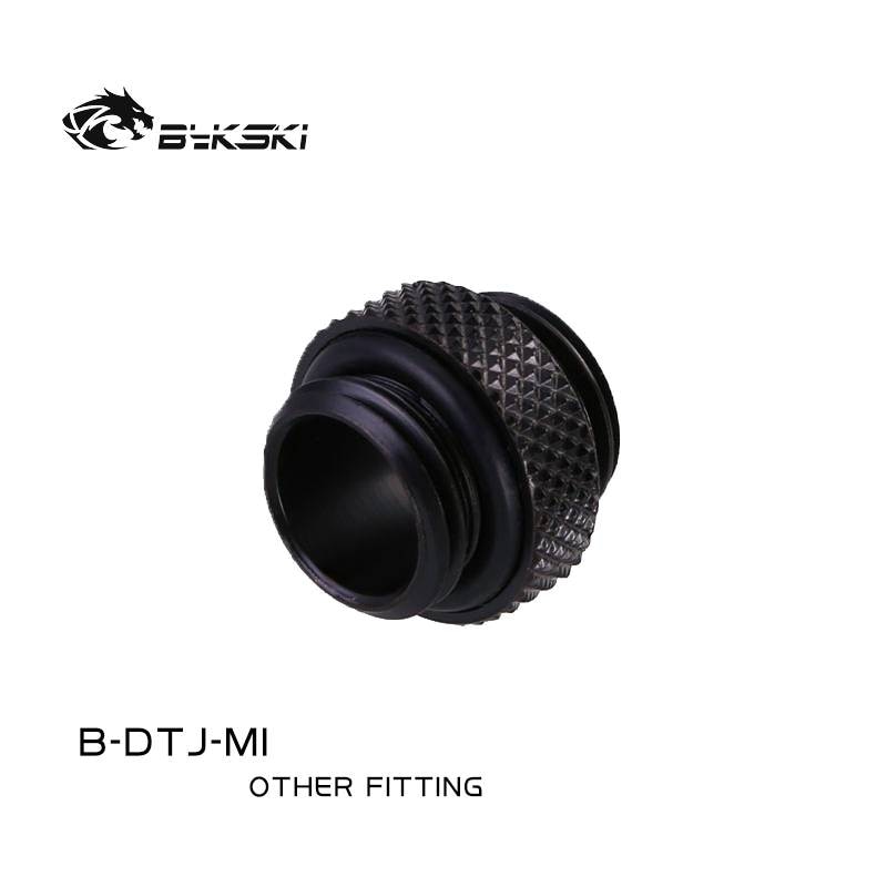 Bykski B-DTJ-MI Fine Diamond Pattern Double External Threaded Connector G1/4 Thread Back