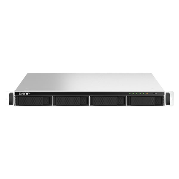 QNAP TS-464U-RP-8G 4ベイ 1U ラックマウント リダンダント電源 NAS