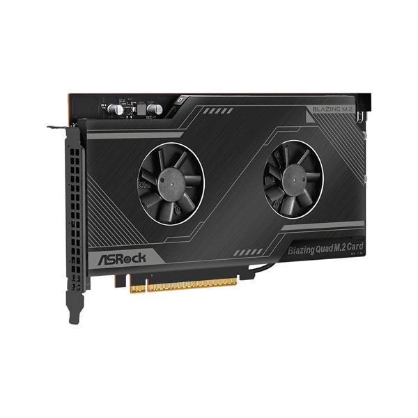 ASRock BLAZING QUAD M 2 CARD PCIe Gen5x4 M 2 4 PCI Express 5 0 asrock-blazing-quad-m-2-card-pcie-gen5x4-m-2-4-pci-express-5-0