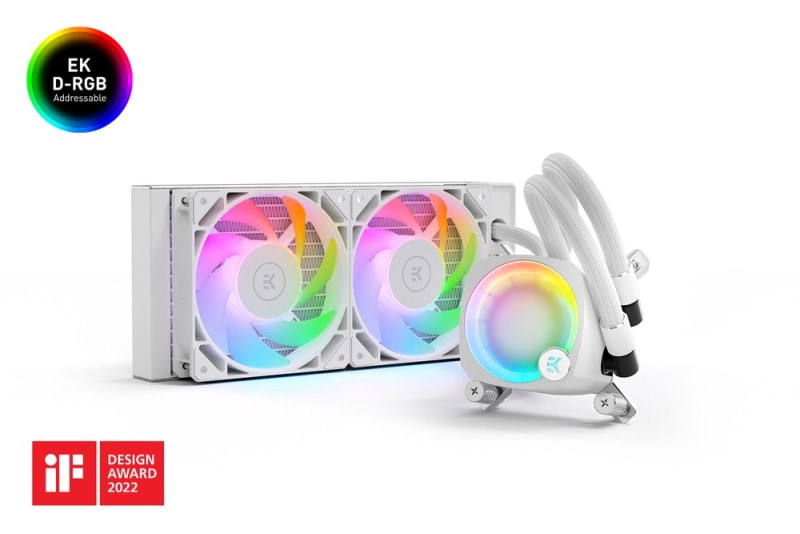 EK WaterBlocks EK-Nucleus AIO CR240 Lux D-RGB - White