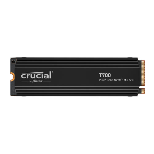 Crucial CT2000T700SSD5JP T700 2TB PCIe Gen5 NVMe M.2 SSD with heatsink