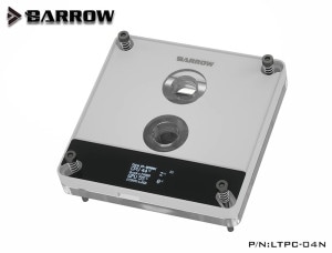 ò30%ա Barrow OLED Display CPU Waterblock INTEL - White