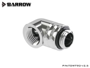 Barrow Dazzle series 90��Rotary Adapter (Male to Female) Shiny silver