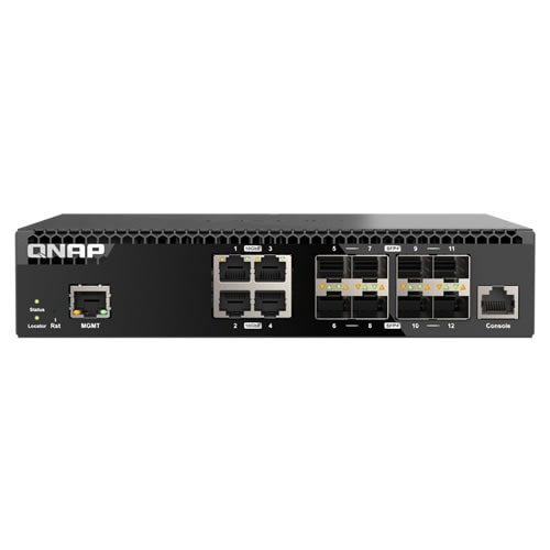 QNAP QSW-M3212R-8S4T RJ45(4�ݡ���) / SFP+(8�ݡ���) 10GbE�ޥ͡����ɥ����å�