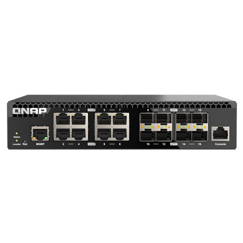 QNAP QSW-M3216R-8S8T RJ45(8�ݡ���) / SFP+(8�ݡ���) 10GbE�ޥ͡����ɥ����å�