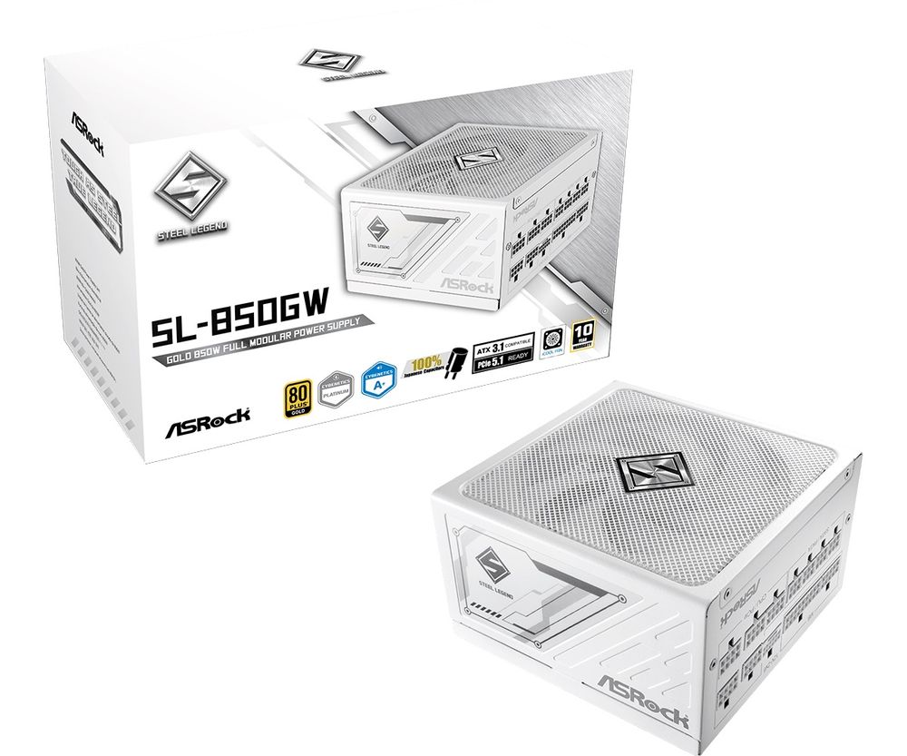 Asrock Steel Legend SL-850GW 【使用期間1か月未満】 ASRock STEEL LEGEND SL-850GW ATX電源 | PCパーツ,電源
