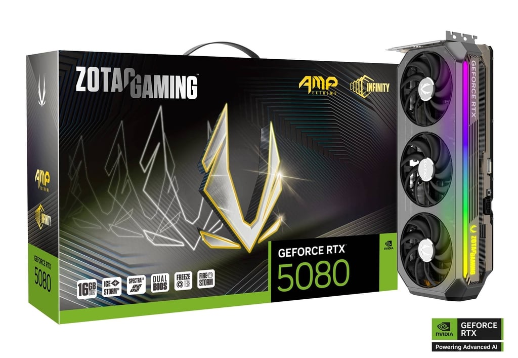 グラフィックボード・グラボ・ビデオカード ZOTAC GeForce RTX 5080 16GB Amazon | ZOTAC GAMING GeForce RTX 5080 AMP Extreme Infinity
