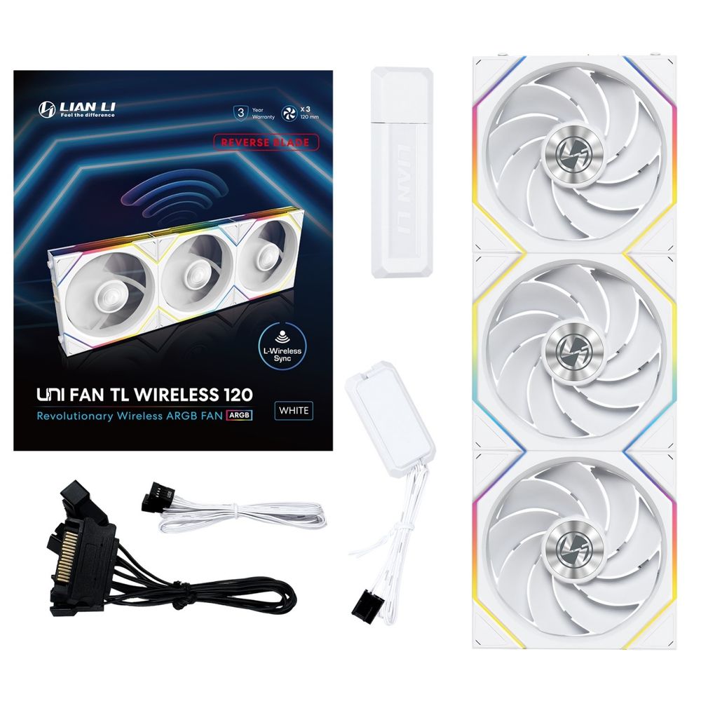 LIAN LI UNI FAN TL LCD 120 WT ファン数　計3個 Amazon.com: Lian Li UNI Fan TL LCD Series Lüfter, 3er-Pack