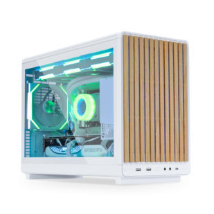 �ڼ�󤻾��ʡ�Ǽ���׳�ǧ�� Lian Li A3-mATX Wood Edition WHITE �������饹�����ɥѥͥ����