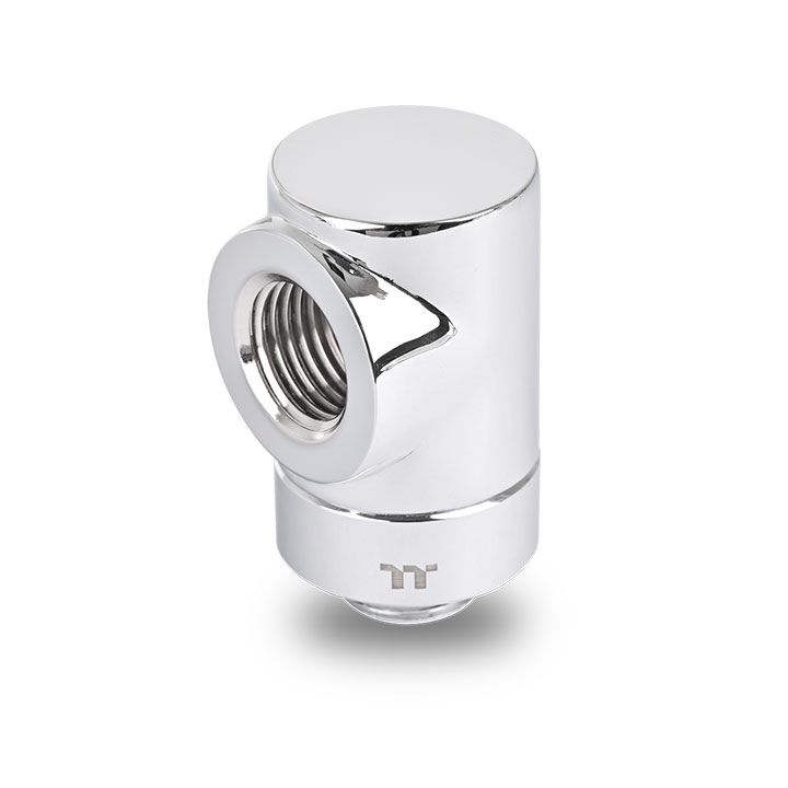 Thermaltake Pacific F-Pro 90 Degree Adapter - Chrome (CL-W438-CU00SL-A)