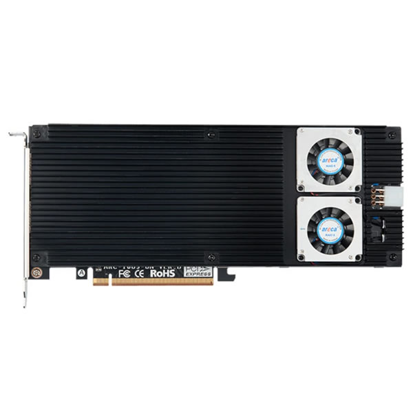 areca ARC-1689-8N M.2 SSD NVMe x8 PCIe Gen5 x16 | ストレージ