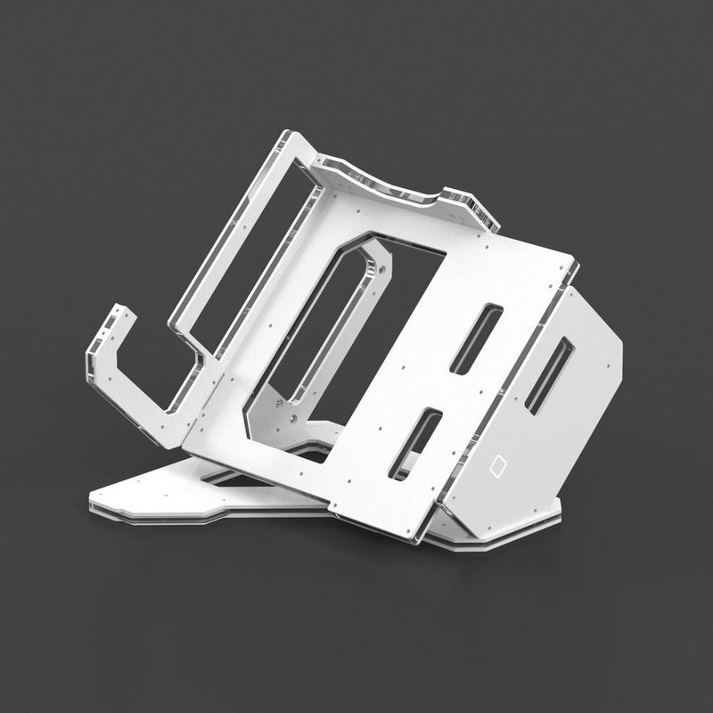 GEEEK Rhino M mATX Open Air Frame Case White
