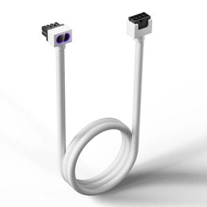 ASIAHORSE Hydrus ARGB PSU Extension Cable 8PIN-CPU 30CM White
