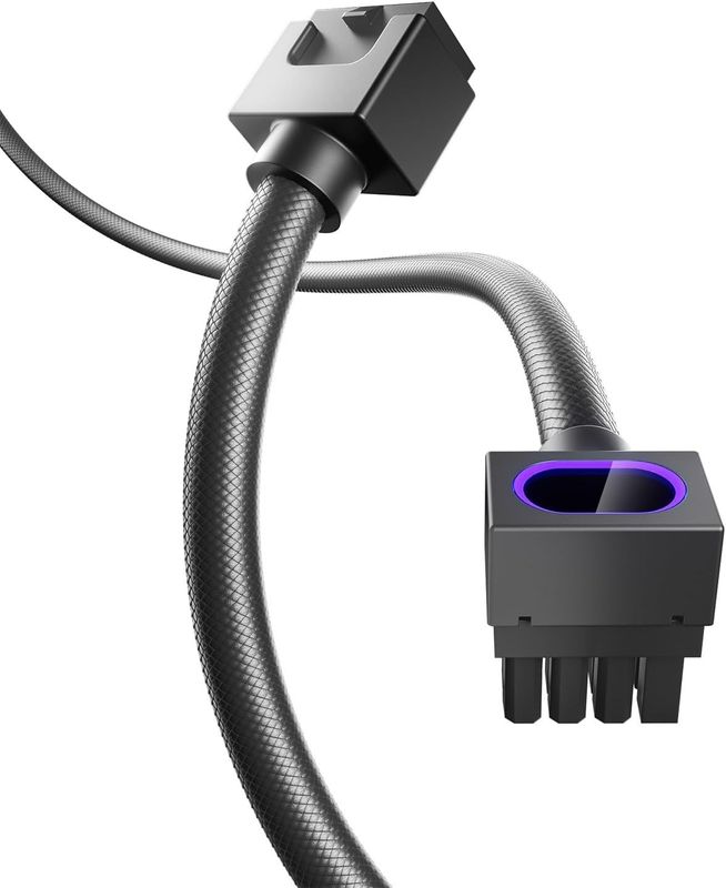 ASIAHORSE Hydrus ARGB PSU Extension Cable 8PIN-GPU Type-A 30CM Black