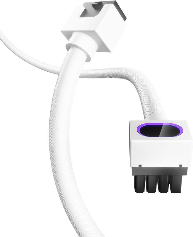ASIAHORSE Hydrus ARGB PSU Extension Cable 8PIN-GPU Type-A 30CM White