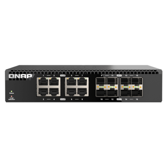 QNAP QSW-3216R-8S8T RJ45(8�ݡ���) / SFP+(8�ݡ���) 10GbE����ޥ͡����ɥ����å�