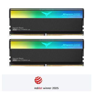 Team T-FORCE XTREEM ARGB DDR5 DESKTOP MEMORY BLACK 48GB(2x24GB) 7600MHz CL36
