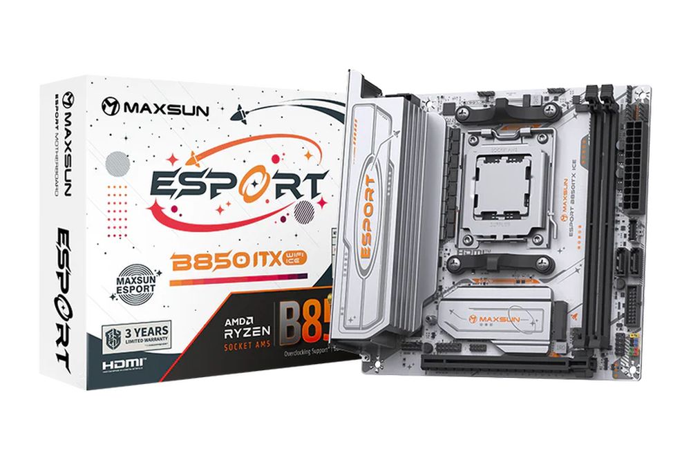 取寄せ商品：納期要確認】 MAXSUN MS-eSport B850ITX WIFI ICE | PC