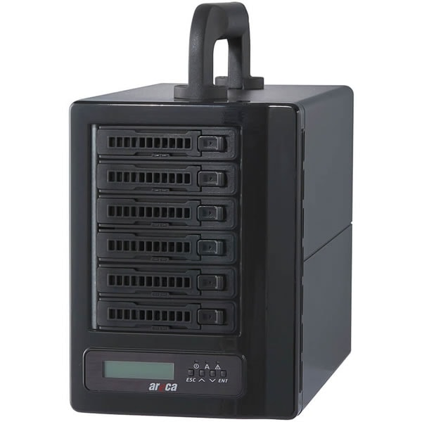 areca ARC-8050T5U-6MN 2.5�����SATA/MNVe�б�6�٥�����RAID��˥åȡ�Thunderblot5��USB10G��³��Expander��ǽ�б���ǥ�