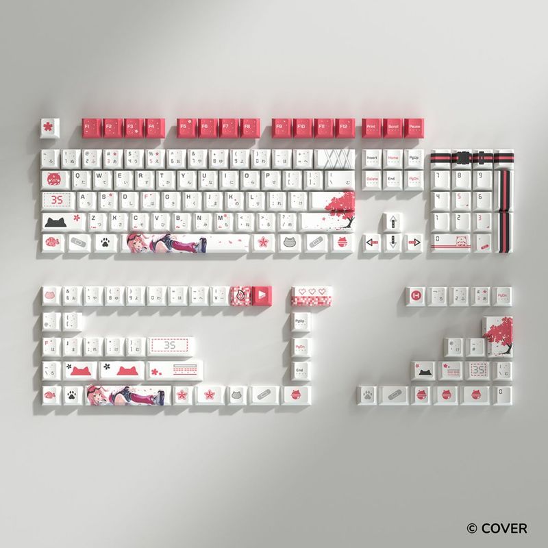 ��ͽ���ʡ�����ȯ��ͽ��� HYTE Sakura Miko Keycap White + Mouse Pad