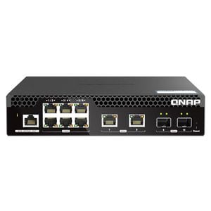 QNAP QSW-M2106R-2S2T��2.5G 6�ݡ��� 10GbE 2�ݡ��� Web�ޥ͡����ɥ����å�