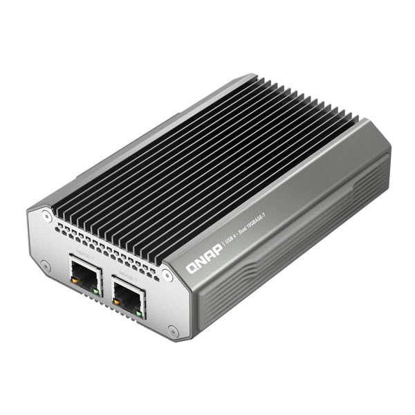 QNAP QNA-UC10G2T USB 4 Type C to dual-port 10GBASE-T adapter