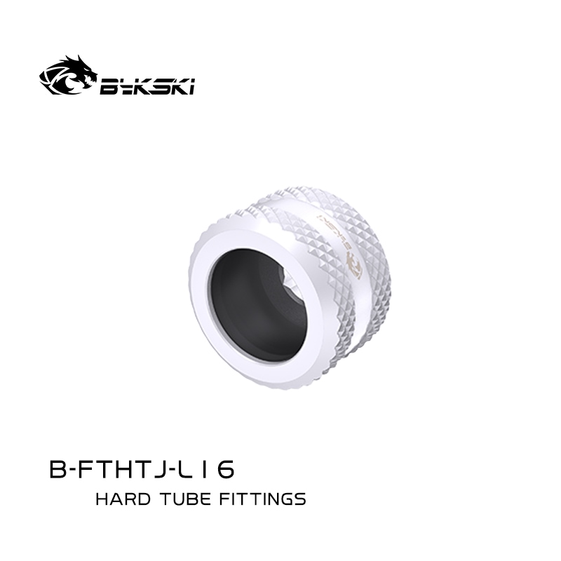 �ڥ����ȥ�å��ò��� Bykski Anti-Off Rigid 16mm OD Fitting - White (B-FTHTJ-L16)
