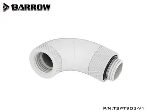 �ڥ����ȥ�å��ò��� Barrow 90-Degree Snake 3-way Rotary Adapter White