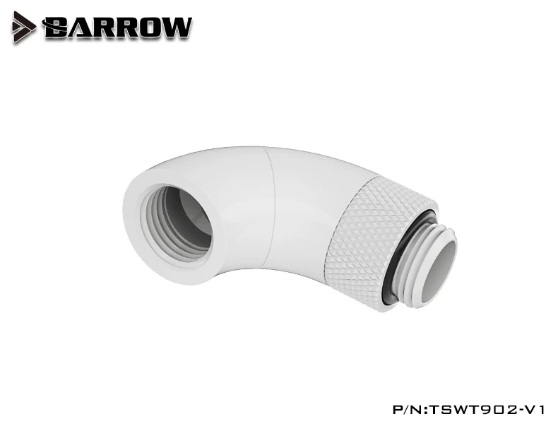 �ڥ����ȥ�å��ò��� Barrow 90-Degree Snake 2-way Rotary Adapter White