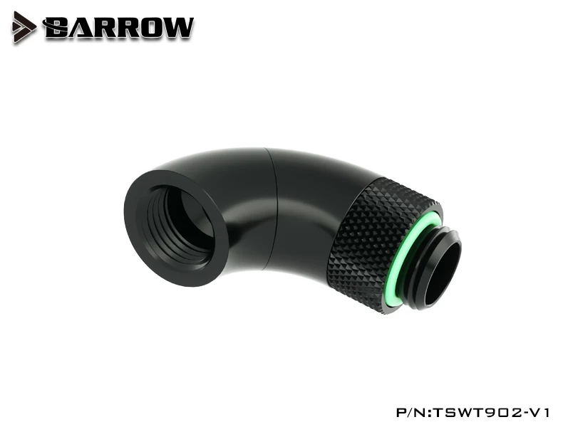 �ڥ����ȥ�å��ò��� Barrow 90-Degree Snake 2-way Rotary Adapter Black