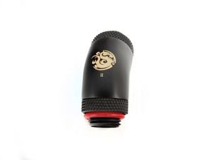 �ڥ����ȥ�å��ò��� Bitspower Carbon Black 45-Degree With Dual Rotary G1/4