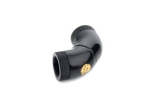 �ڥ����ȥ�å��ò��� Bitspower Carbon Black Triple Rotary Mini Snake-Style Dual IG1/4