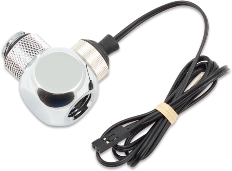 aquacomputer Temperature sensor G1/4 high speed, internal/external thread, rotary, silver