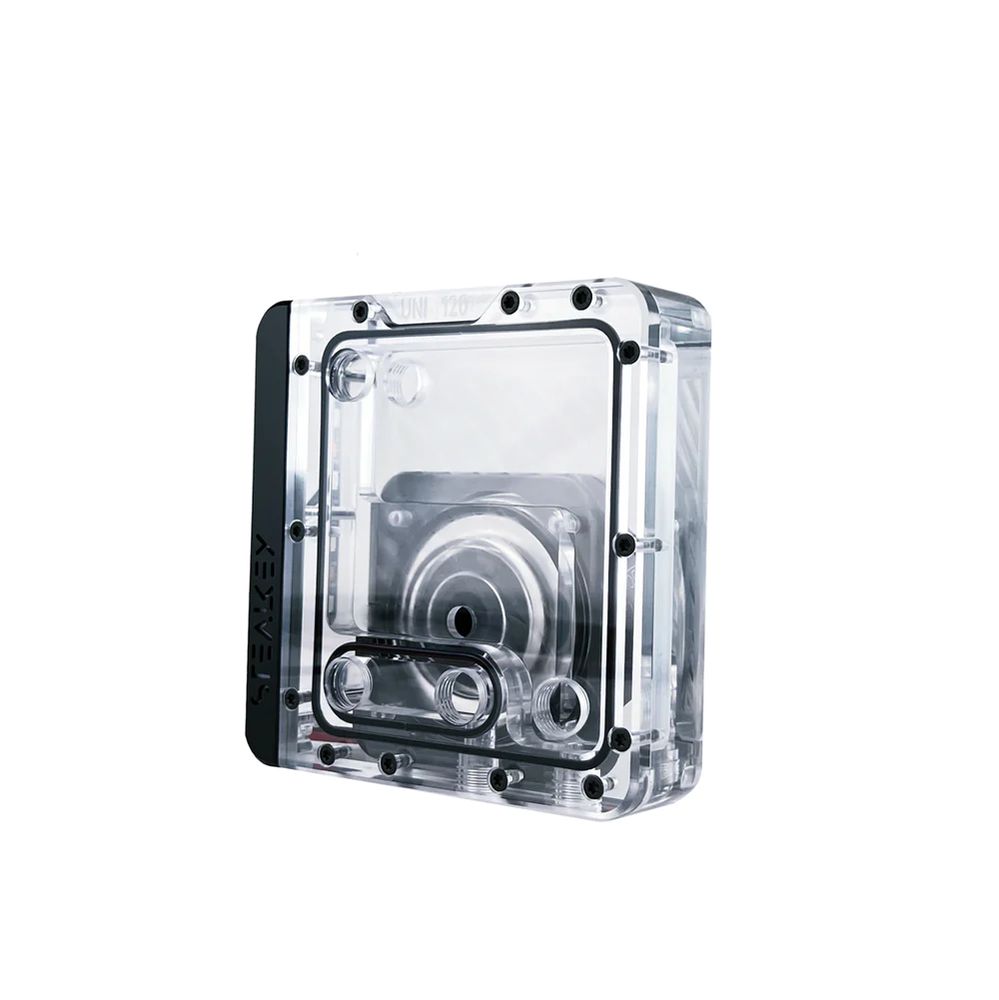 Stealkey Customs UNI 120 RESERVOIR 120MM - ACRYLIC + D5 PUMP