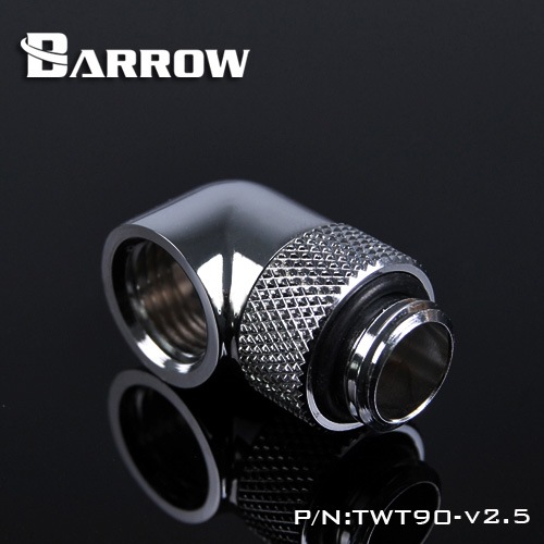 BARROW 90��Rotary Adapter (Male to Female) Shiny silver