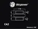 Bitspower G1/4" Matt Black Mini Dual G1/4" Extender