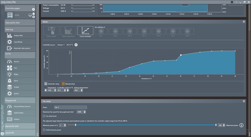 aquacomputer OCTO fan controller for PWM fans