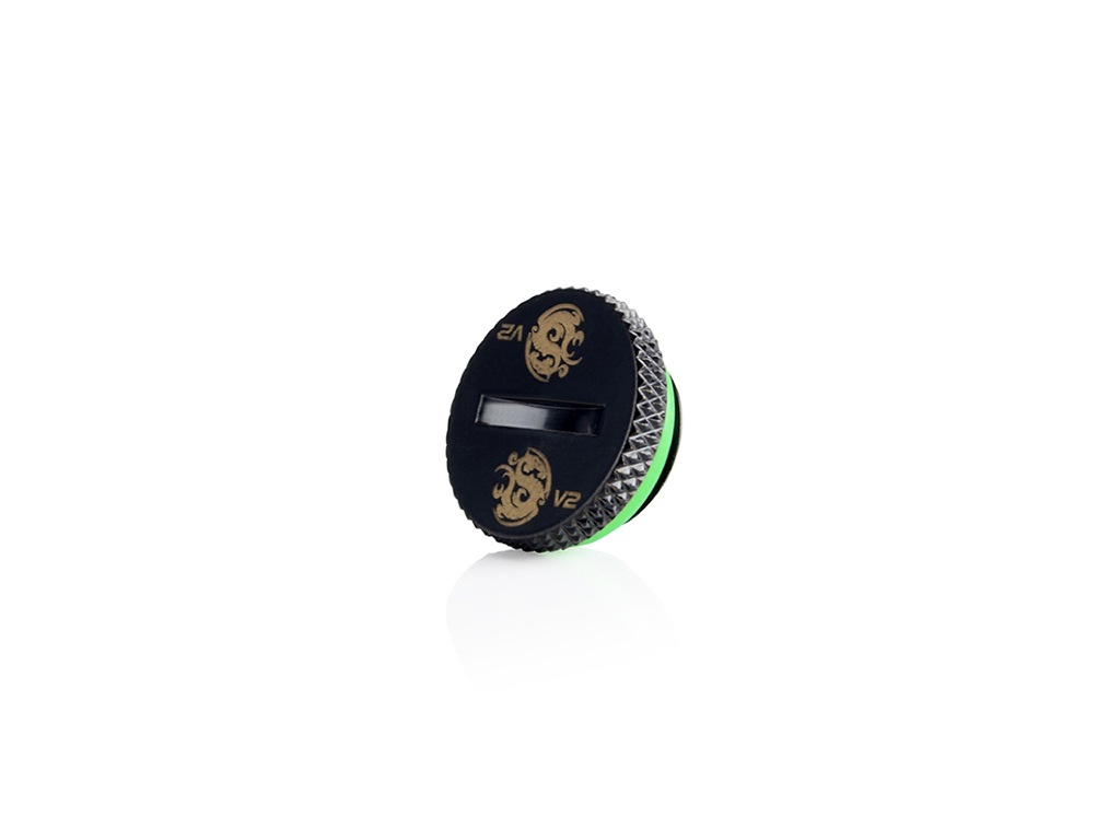 Bitspower G1/4" Matt Black Low-Profile Stop Fitting V2
