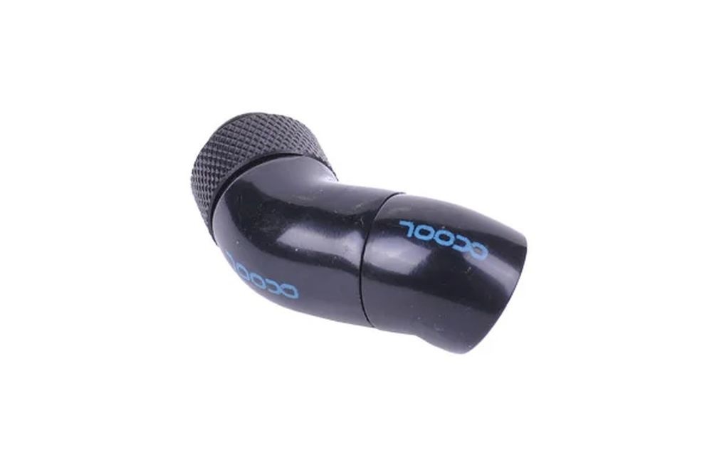 �ڥ����ȥ�å��ò��� ACool angle adapter double 45�� revolvable G1/4'' outer thread to G1/4'' inner thread - deep black