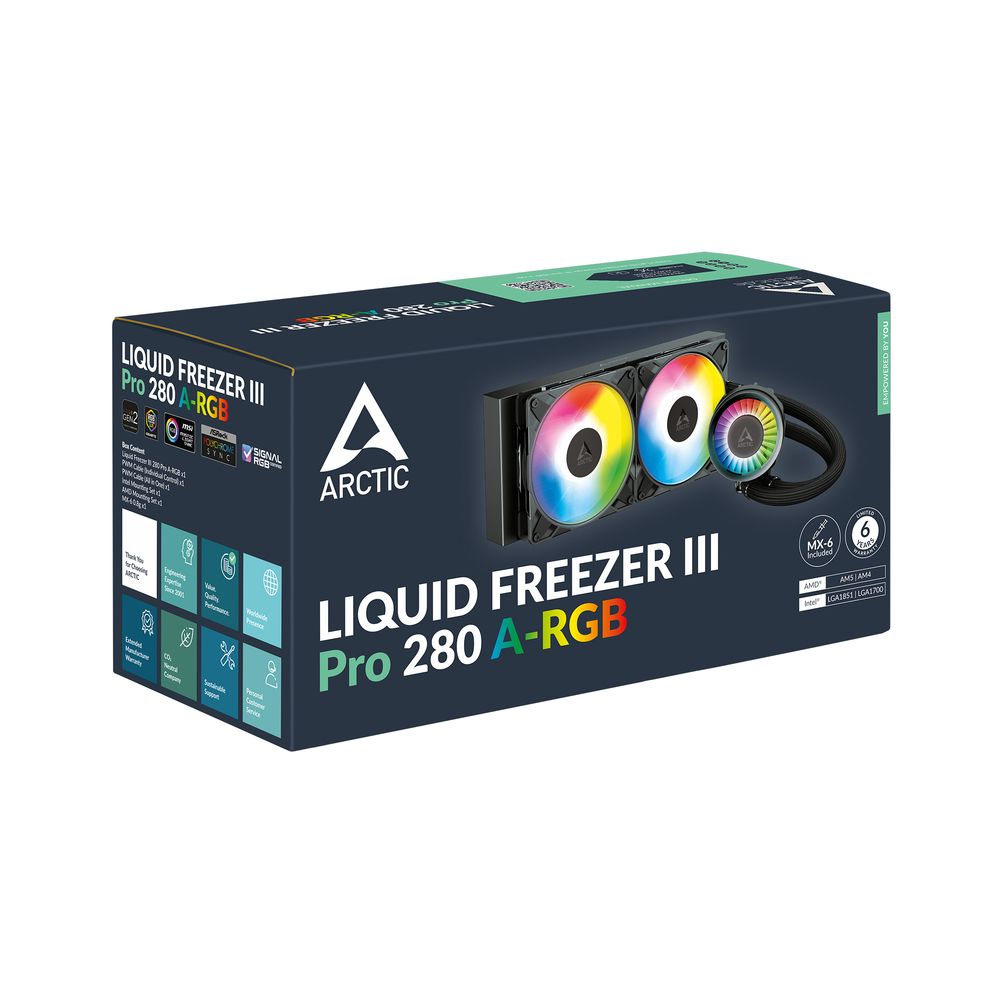 �ڼ�󤻾��ʡ�Ǽ���׳�ǧ�� ARCTIC Liquid Freezer III Pro 280 A-RGB Black