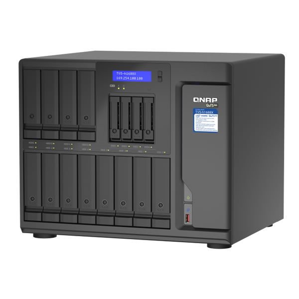 QNAP TVS-h1688X-W1250-32G 10GbE 2.5インチ 4 台 3.5インチ 12台搭載