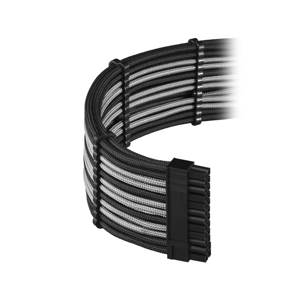 CableMod E-Series PRO ModFlex Cable Kit for EVGA G5 / G3 / G2 / P2 / T2 - BLACK / SILVER (CM-PEV2-FKIT-KKS-R)