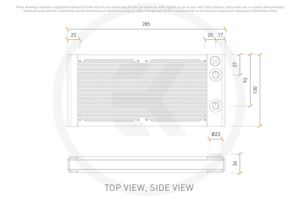 EK WaterBlocks EK-Quantum Surface S240 - Black