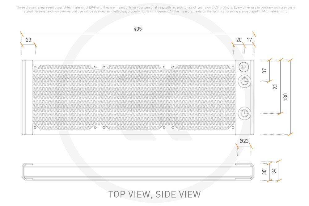 EK WaterBlocks EK-Quantum Surface S360 - Black | 水冷パーツ
