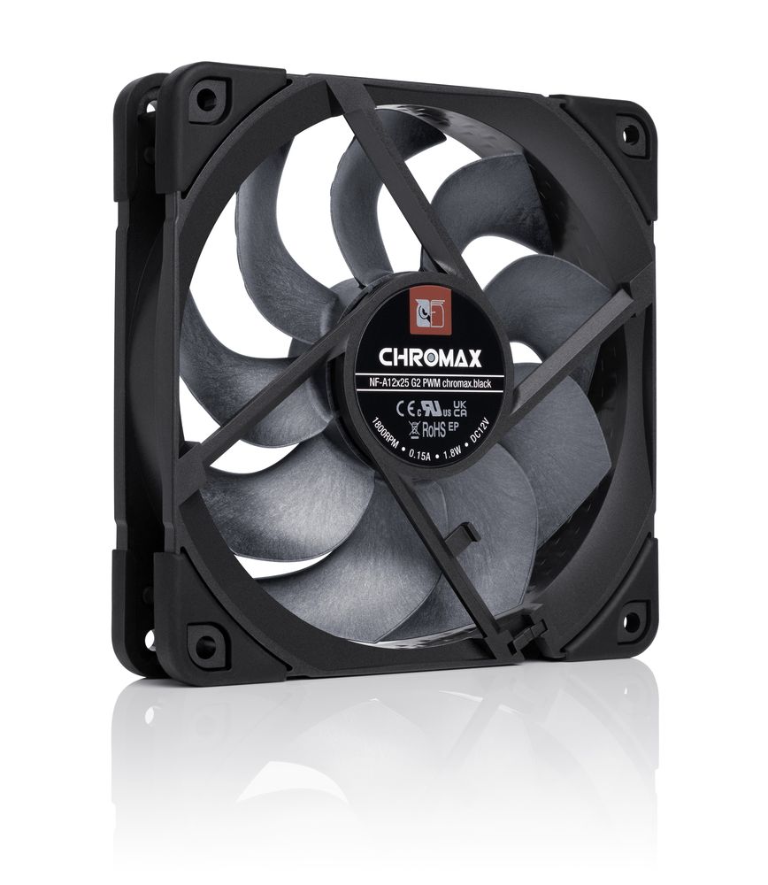 Noctua NF-A12x25 G2 PWM chromax.black | PCパーツ,ファン類,12cm
