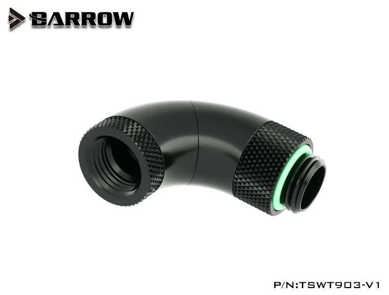 �ڥ����ȥ�å��ò��� Barrow 90-Degree Snake 3-way Rotary Adapter Black