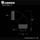 �ڥ����ȥ�å��ò��� Barrow 90-Degree Snake 3-way Rotary Adapter Black